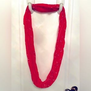 Ardene infinity scarf o/s - red print